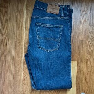 Lucky Brand Men's Dark Blue Straight Jeans
